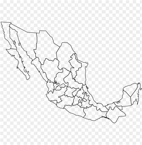 Free download | HD PNG clipart mexique politique mexico map outline PNG transparent with Clear ...