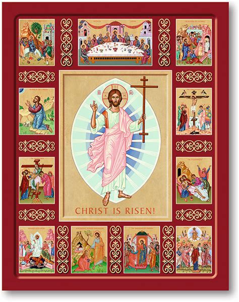 Icons of Christ: Christ is Risen Story Icon - The Paschal Dawn ...