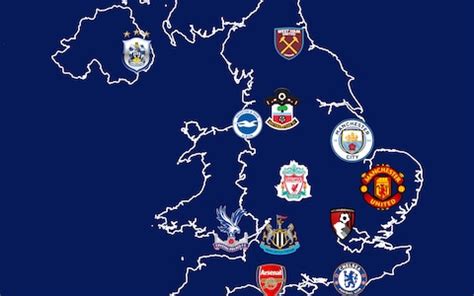 Every Premier League club's fans mapped - how local is your team's ...