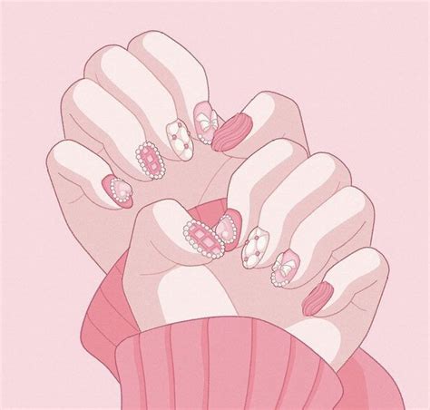 nails | lllilli08 | Kawaii drawings, Cute kawaii drawings, Aesthetic anime