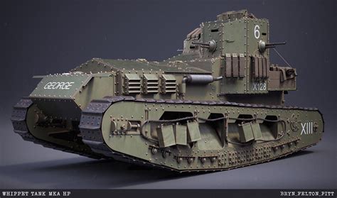 ArtStation - Whippet Tank [HP], Bryn Felton-Pitt ww1 first world war | Tank, Whippet, Military ...