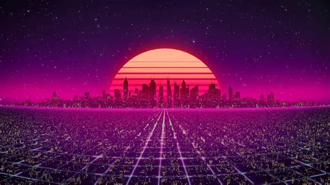 Synth City Screensaver by Visualdon (10 Hours) - YouTube