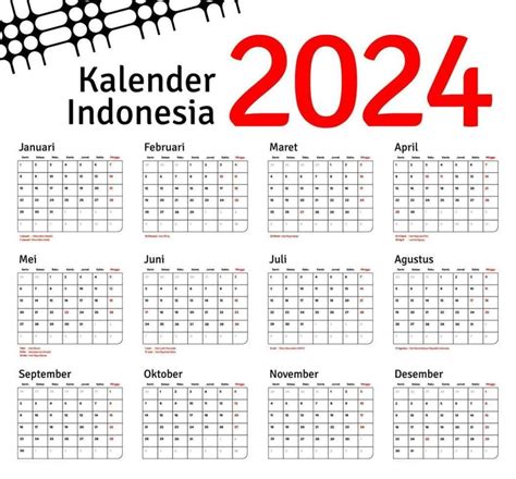 Printable Indonesia 2024 Calendar With Holidays [PDF]