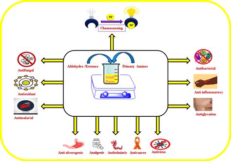 Medicinal importance and chemosensing applications of Schiff base derivatives for the detection ...