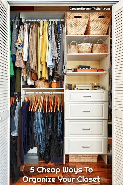 5 Cheap Ways To Organize Your Closet - Dancing Through the Rain