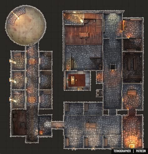 [Art] [OC] [24x23] Prison / Castle dungeon : r/DnD