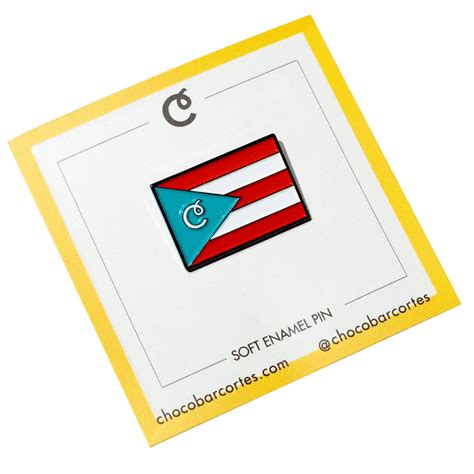 Puerto Rico Flag Pin - Chocolate Cortés