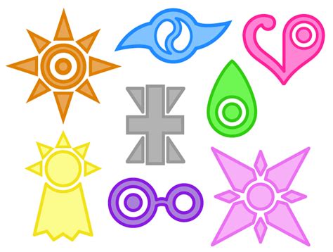 The Eight DigiDestined Crests by MedaX6 on DeviantArt