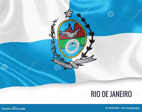 Brazilian State Rio De Janeiro Flag. Stock Illustration - Illustration of area, grunge: 96052268