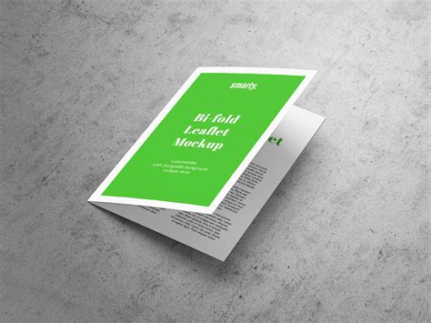 A5 Bi-Fold Brochure / Leaflet Mockup | Free PSD Templates