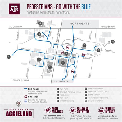 Campus Map | Texas A&m University Visitor Guide - Texas A&m Parking Map ...