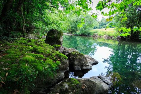 Ason River Crossing by Ramales De La Victoria, Cantabria, Spain Stock Photo - Image of landscape ...