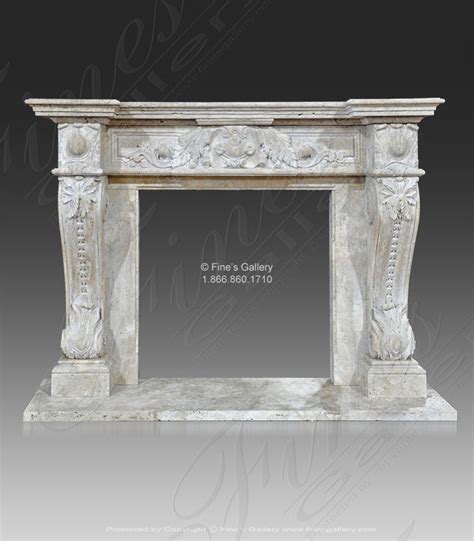 Marble Fireplaces - Italian Style Travertine Surround - MFP-2041 - Fine ...