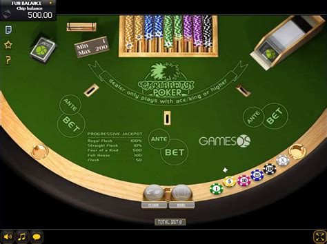 Play Caribbean Stud Poker Table from GamesOS for Free