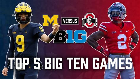 My Top 5 Key Big Ten Football Games For 2023 | Big Ten Football 2023 - Win Big Sports