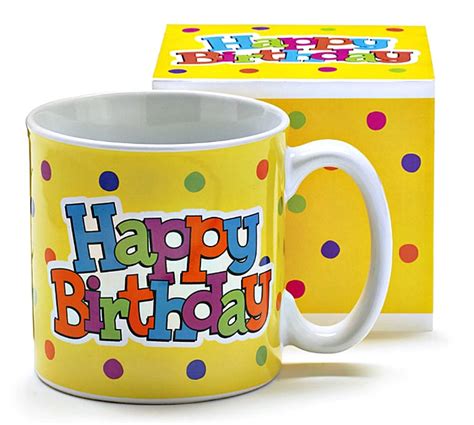 Happy Birthday Mug by Burton & Burton