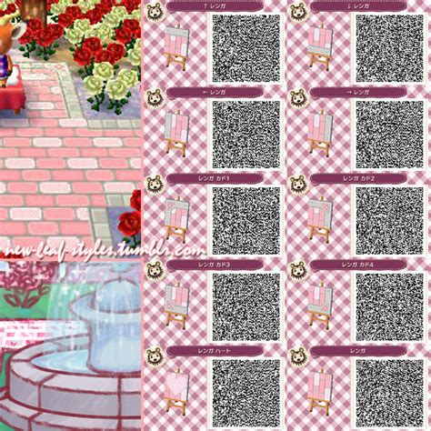 Pink Floral Pattern New Leaf Qr : Cute Pink Brick Path Qr ...