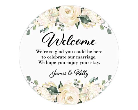 Wedding Welcome Bag Sticker, Welcome Wedding Stickers, Hotel Bag Labels ...