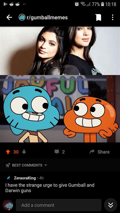 cursed Gumball had enough of beeing bullied : r/cursedcomments