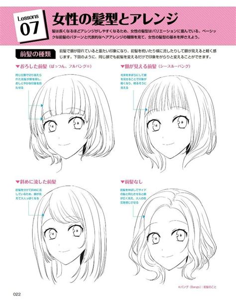 Different type of bangs | How to draw hair, Drawing tips, Manga hair