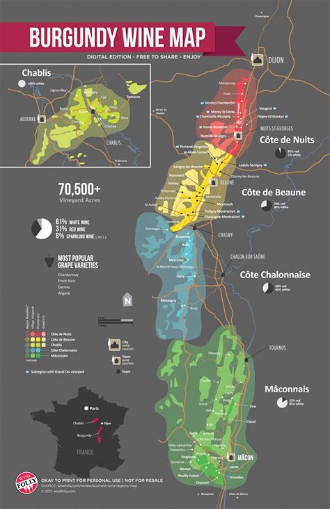 A Simple Guide to Burgundy Wine (with Maps) | Burgundy wine map, Wine ...