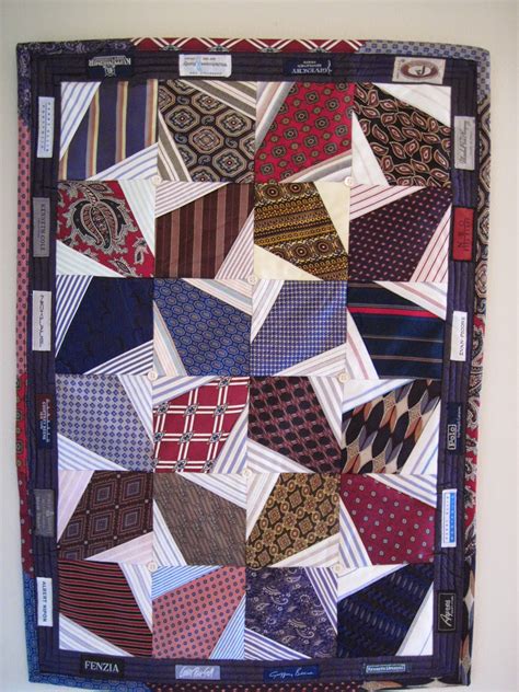 Quilt Inspiration: Necktie quilts for Dad