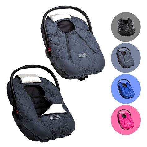 Cozy Cover Premium Infant Car Seat Cover (Charcoal) with Polar Fleece ...