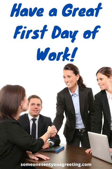 39 Great Ways to Say "Happy First Day of Work" - Someone Sent You A Greeting