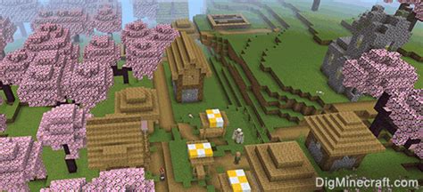 Minecraft Cherry Grove Seeds in Bedrock Edition