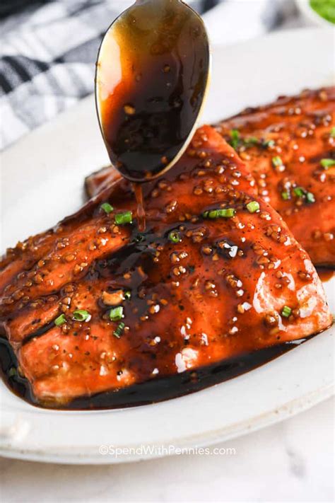 Honey Glazed Salmon (From Fresh or Frozen Filets) - Spend With Pennies