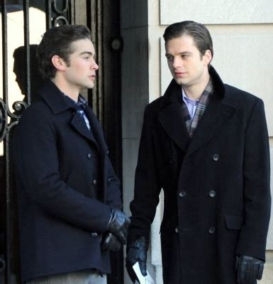 On set of Gossip Girl - Sebastian Stan Photo (15323376) - Fanpop