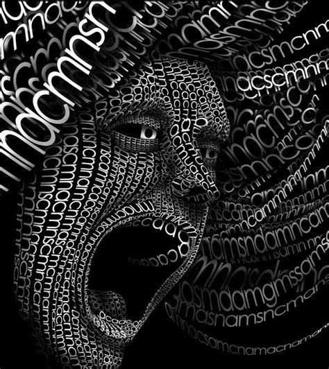 100 Amazing Typographic Portraits | Splashnology | Typography portrait ...