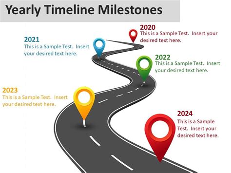 Yearly Timeline Milestones for PowerPoint | Powerpoint, Powerpoint 2010, Business powerpoint ...