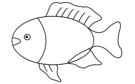 How to Draw a Fish Outline? | Step by Step Fish Outline Drawing for Kids