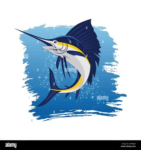 Blue marlin swordfish jumping hi-res stock photography and images - Alamy