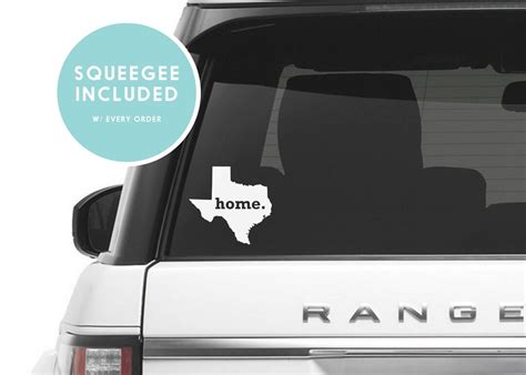 Texas Home Car Decal Texas Car Decal Texas Home Car Sticker Texas Home Decor Texas Native Gift ...