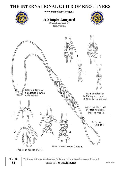 International Guild of Knot Tyers - Surrey Branch - 82 Simple Lanyard