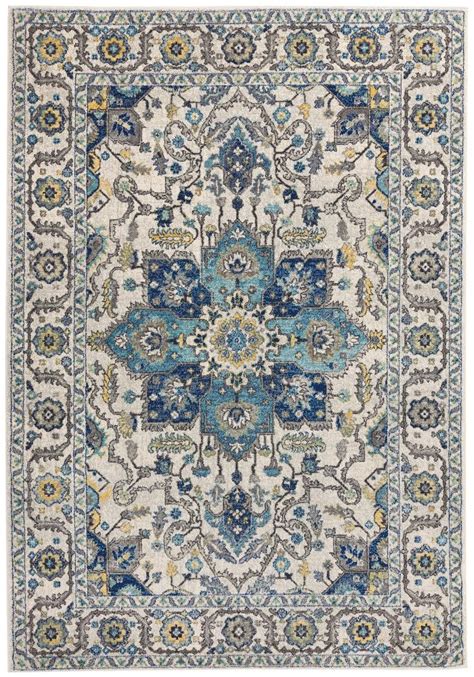 Blue And White Oriental Rug - Jas fur Kid