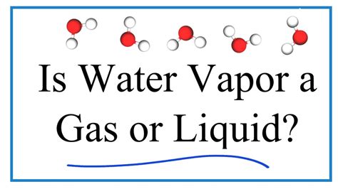 Is water vapor a gas or liquid? - YouTube