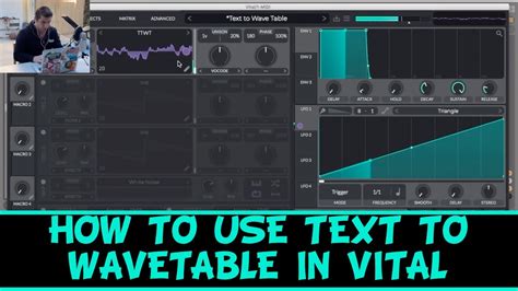 How to use Text to Wavetable in Vital Synth Tutorial - YouTube