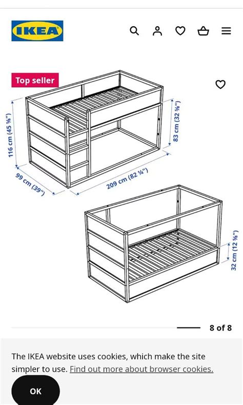 IKEA KURA BED - 1 sold, 1 unit left., Babies & Kids, Baby Nursery & Kids Furniture, Childrens ...