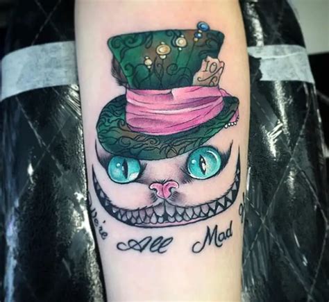 50+ Best Cheshire Cat Tattoo Designs - The Paws