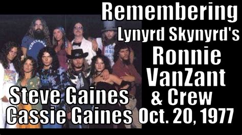 Remembering Lynyrd Skynyrd's Ronnie VanZant, Steve Gaines, Cassie ...