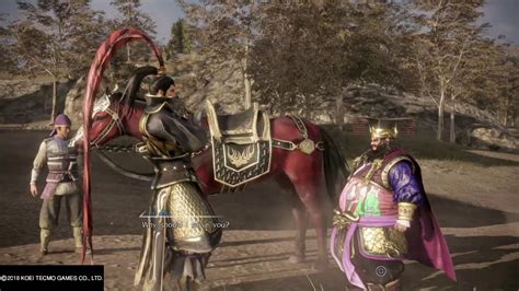 Dong Zhou gives Lu Bu Red Hare DYNASTY WARRIORS 9 - YouTube