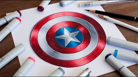 Kráva Mysl tesař how to draw captain america shield Řezník Vonný zbytečně