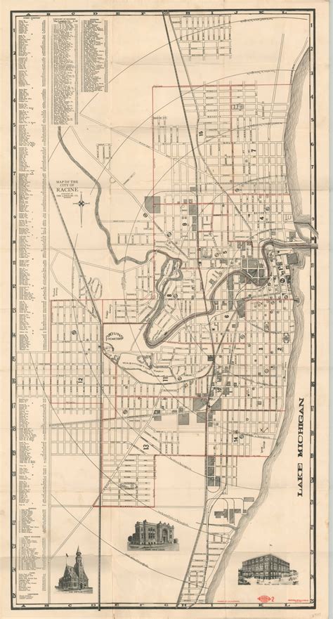 Map of the City of Racine – Curtis Wright Maps