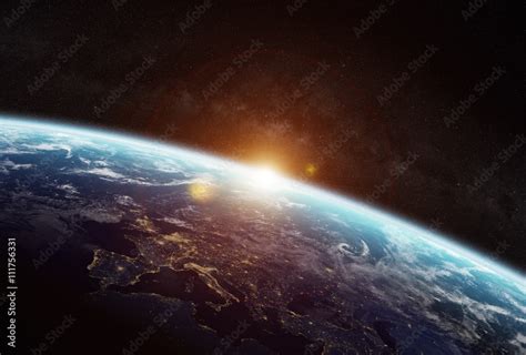 Photo & Art Print View of the planet Earth in space, sdecoret