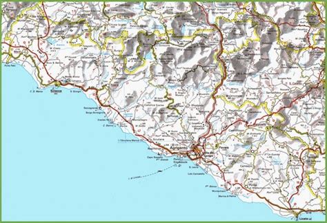 Map of surroundings of Agrigento | Map, Agrigento, Italy map