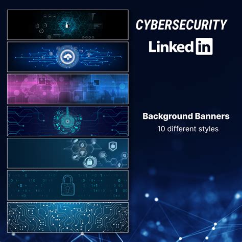 Linkedin Cybersecurity Background Banners – MasterBundles