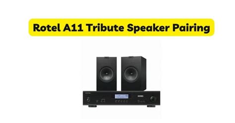 Rotel A11 Tribute Speaker Pairing - All For Turntables